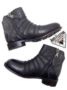John Fluevog Ankle Boot Leather